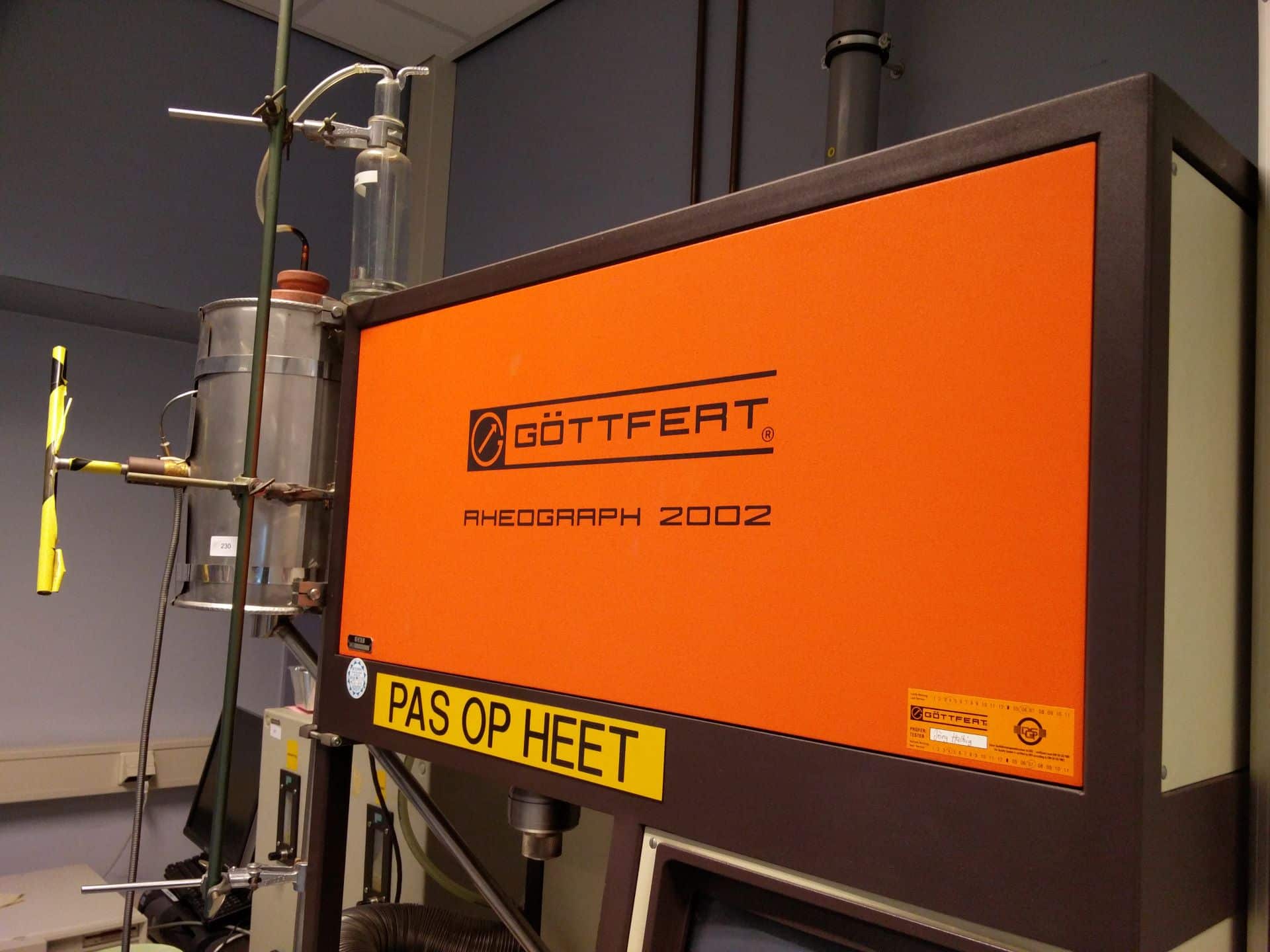 Haake Polylab combined with Göttfert rheotens